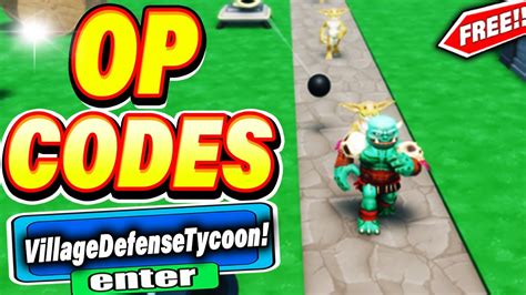 Village Defense Tycoon codes .